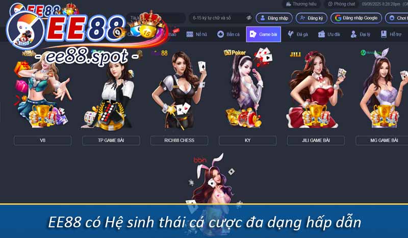 Giới Thiệu 7 EE88 có hệ sinh thái cá cược đa dạng hấp dẫn