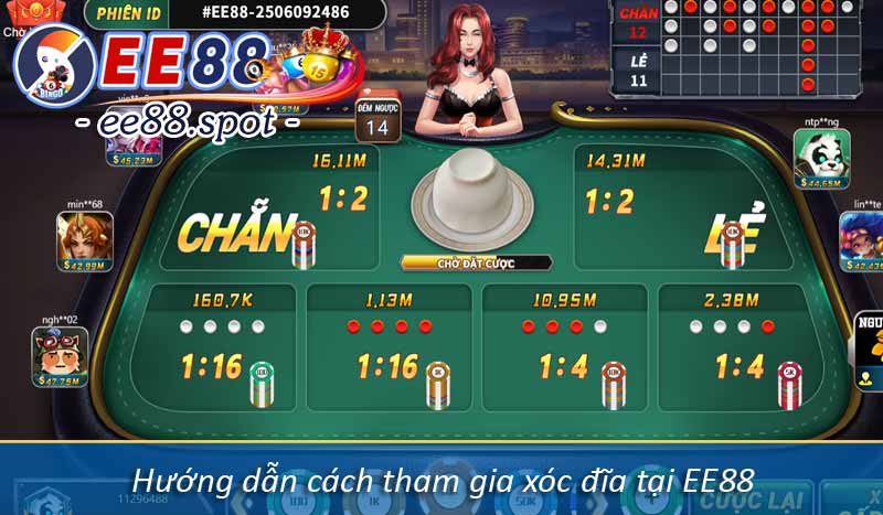 Xóc đĩa EE88 - Luật Chơi và Kinh Nghiệm thắng lớn 3 hướng dẫn tham gia xóc đĩa ee88 nhanh chóng
