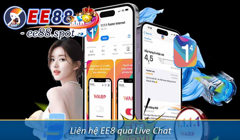 Liên Hệ EE88 5 Liên hệ EE8 qua Live Chat