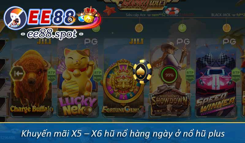 Nổ Hũ Plus – Thiên Đường Slot Game Luckywin EE88 3 nổ hũ ee88 càng quay càng nhận nhiều khuyến mãi