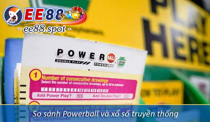 Powerball – Tấm vé đổi đời với game xổ số hot nhất xứ cờ hoa 7 So sánh Powerball và xổ số truyền thống